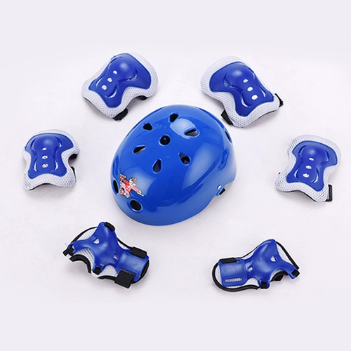 君立 Детский шлем подходит для мужчин и женщин для уличного катания, защитное снаряжение, комплект, самокат, роликовые коньки, наколенники