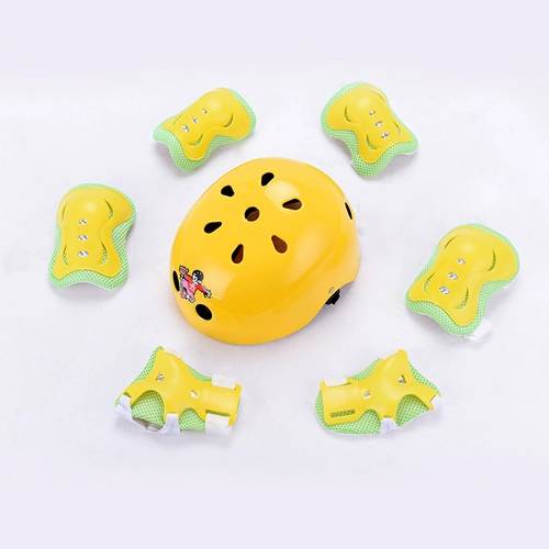 君立 Детский шлем подходит для мужчин и женщин для уличного катания, защитное снаряжение, комплект, самокат, роликовые коньки, наколенники