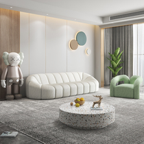 Sloth sofa pumpkin Idea small family type light extravagant living-room minimalist design Italian style Nordic Bart Double trio sofa