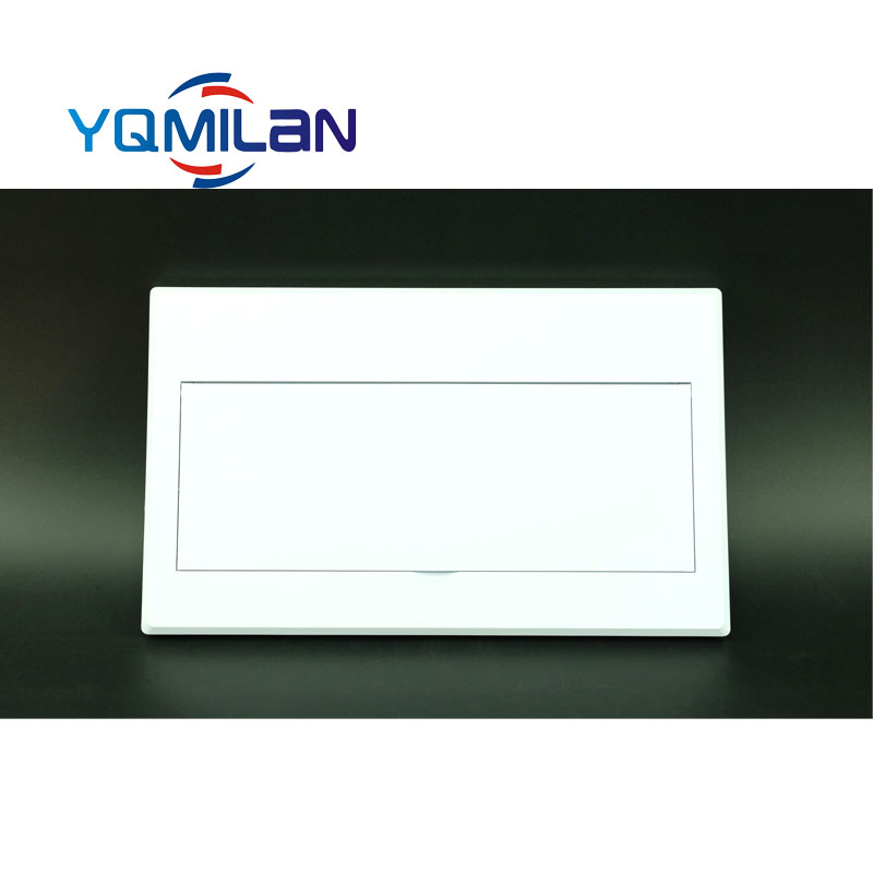 Flat Merland Type 18 Loop Distribution Box Plastic Cover Home 18 Strong Electric Case Panel Empty Open Case Cover Pure White