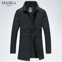 Martella mens clothing 2021 spring thin youth lapel handsome mens casual black slim windproof jacket