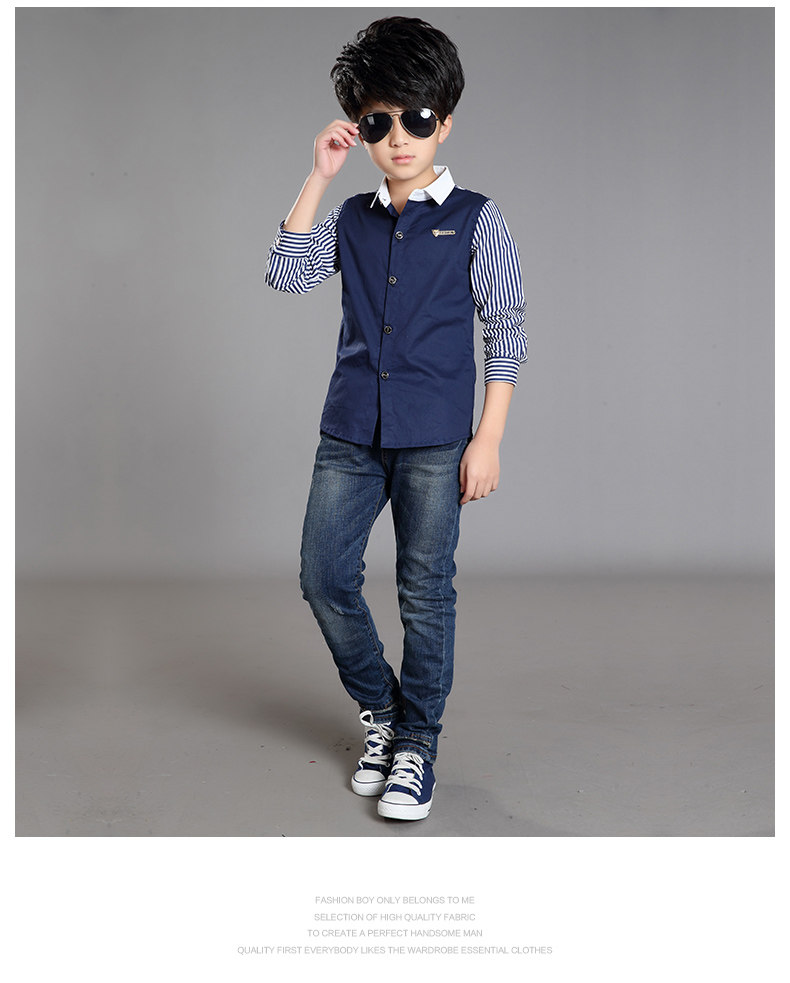 Chemise garcon à manche longue - Ref 2073228 Image 71