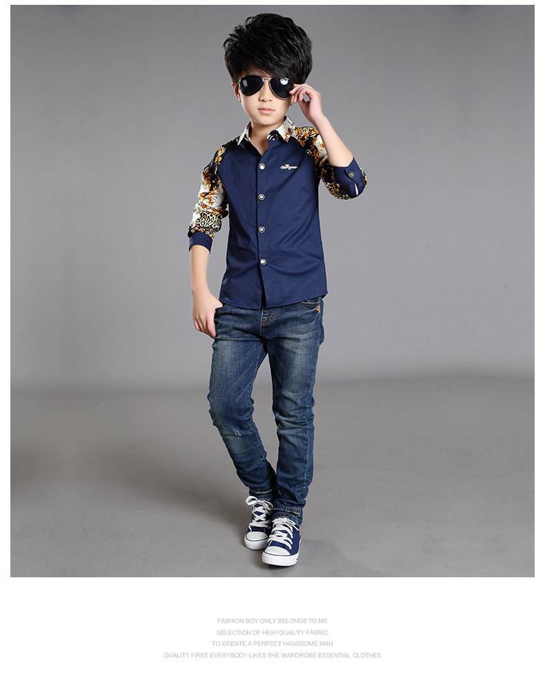 Chemise garcon à manche longue - Ref 2073228 Image 68