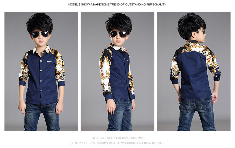 Chemise garcon à manche longue - Ref 2073228 Image 67