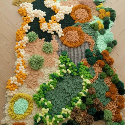 Ковер, плетеный крючок для вязания, набор материалов, одеяло ручной работы, «сделай сам»