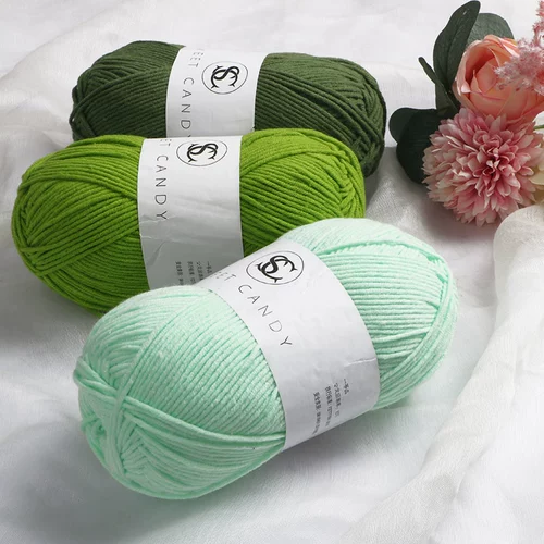 Зеленый плетеный крючок для вязания ручной работы, набор материалов, подвеска, букет, DIY