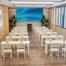 School tutoring class primary and secondary school students desks and chairs Factory Direct Sales Single double training table and chair combination desk activity table