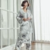 Tháng dịch vụ trẻ em ba mảnh phù hợp với mùa xuân và mùa thu cotton mùa hè mỏng sau sinh phụ nữ mang thai cho con bú đồ ngủ mẹ sau sinh kimono dịch vụ tại nhà - Giải trí mặc / Mum mặc đồ bộ sau sinh cho con bú Giải trí mặc / Mum mặc
