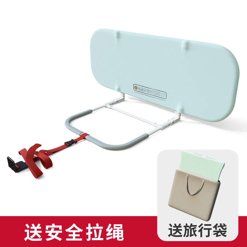 Portable Foldable Bed Rail, One-Sided Installation-Free, Anti-Fall and Anti-Drop Guardrail for Baby Crib, Travel Bed Fence