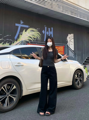 纯哥家 Черные джинсы, демисезонные штаны, свободный крой, высокая талия