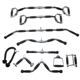 Gantry mechanical parts handle pull rod three-head rope