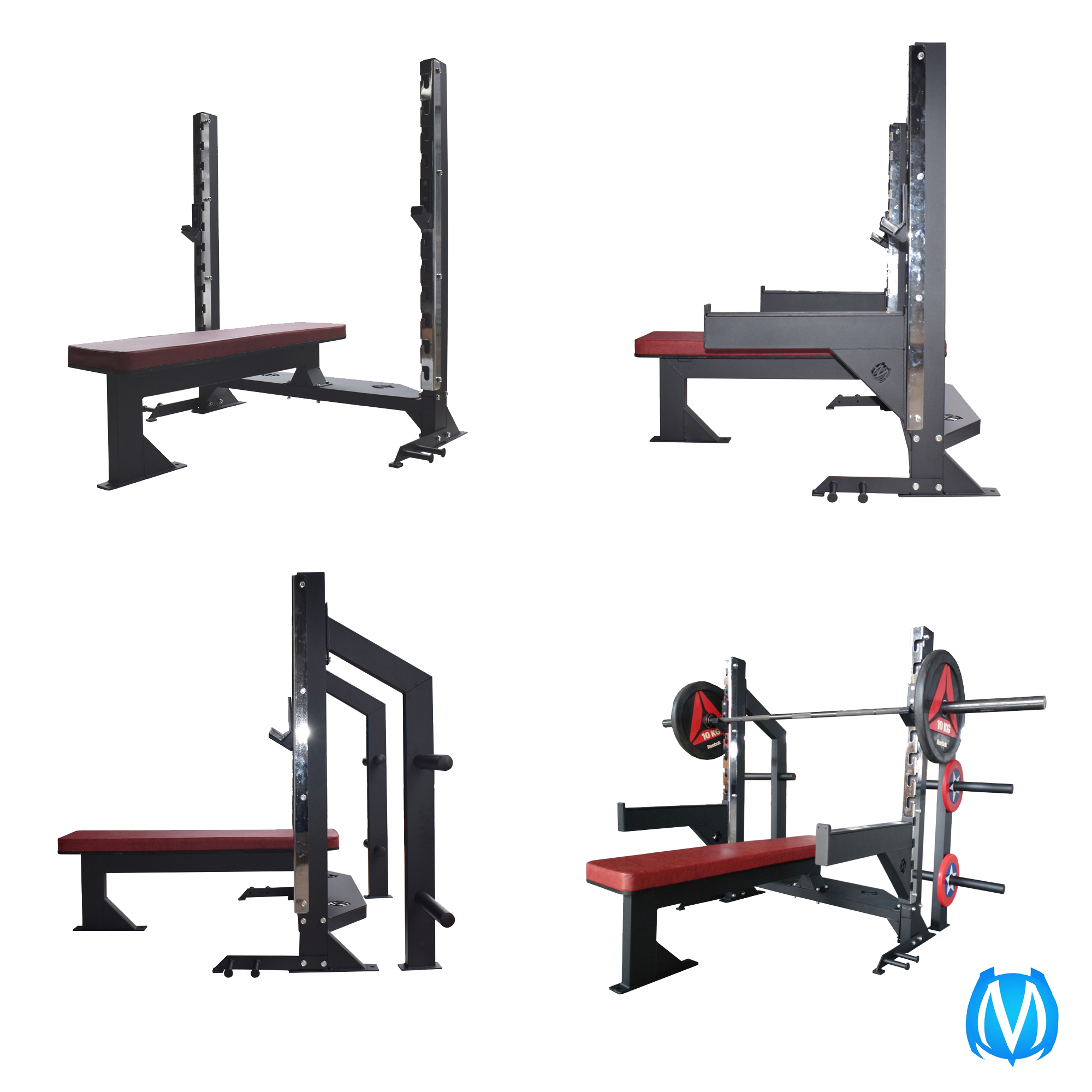 New professional heavy-duty commercial horizontal push frame weight lifting bed 89KG bearing 500KG