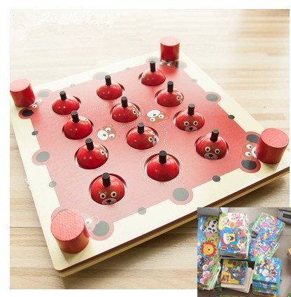 Foreign Trade Small Bear Memory Chess baby Parenting Interactive Children Puzzle Toy Memory Pairing Game Puzzle Power Toys