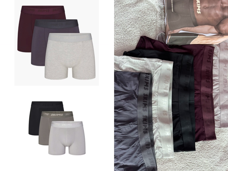 [New Color] Skims Stretch Men's Stretch Series Modal Boxer Briefs (Length 3inch)