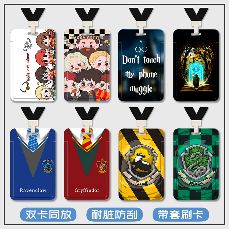 Badge, card holder, double-sided plastic strap, custom-made