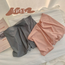 No Marks Lady Flat Corner Briefs Female Summer Ice Silk Pure Cotton Stalls Girl Big Code Summer Thin shorts Anti-walk light Four corners