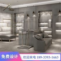 Custom shoe store Shoe rack display stand with lamp Nakajima cabinet display cabinet Product live room Cosmetics display rack display counter