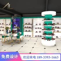 Custom commercial shoe store shoe rack display stand Floor-to-ceiling display counter display cabinet Light luxury product display cabinet Island cabinet