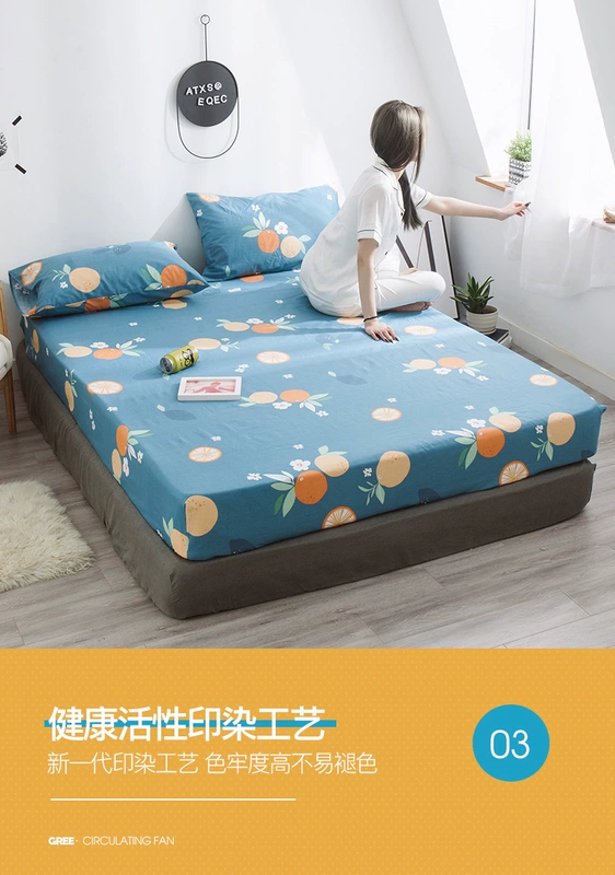 Giường cotton cotton Bông đơn mảnh Simmons nệm phủ bụi 1.2m1.5 m 1.8 trải giường - Trang bị Covers