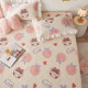 Tatami pure cotton thickened bed cover single piece white peach princess cotton clamped bed sheets four seasons universal kang cover three-piece set