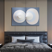 Modern simple creative fashion manual physical device painting bedroom living room porch light luxury hanging painting tooling custom blue