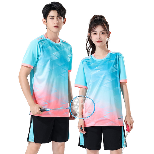 短袖成人羽毛球服打羽毛球运动套装秋冬网球服乒乓球服训练服秋冬