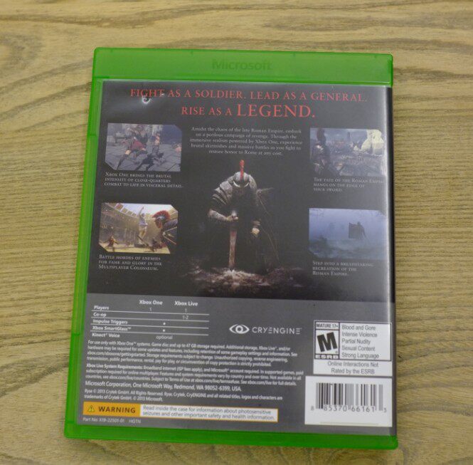宅交所 Xbox One中古正版遊戲崛起羅馬之子ryse Son Of Rome
