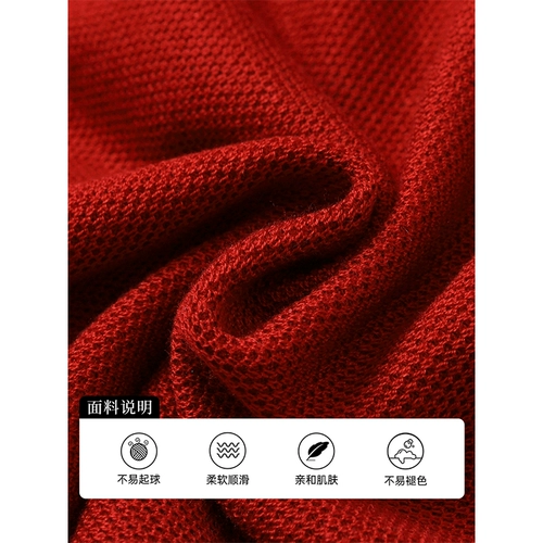 Осенний трикотажный свитер, изысканный стиль, яркий броский стиль, в стиле Шанель, свободный крой, в западном стиле