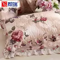 Vỏ gối bằng vải cotton dày, cặp bằng vải bông và vải bông đơn goi cao su non