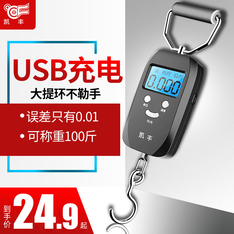 Express scale portable scale Mini portable small electronic weighing hand scale Spring scale High precision spring scale small scale
