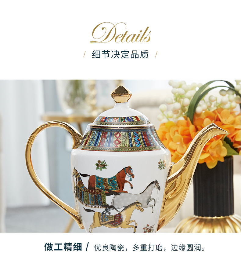 Europe type restoring ancient ways of ceramic tea set light key-2 luxury home sitting room tea cup individuality creative office tea gifts