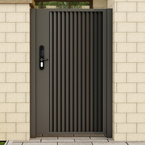 Iron courtyard door villa double door aluminum alloy garden door stainless steel rural self-built house yard entrance door