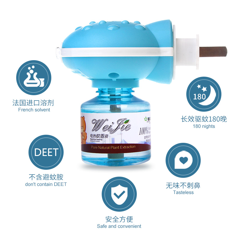24 chai chất lỏng điện muỗi phòng ngủ gia dụng plug-in nhẹ chống muỗi cung cấp nạp lại bộ máy sưởi - Thuốc diệt côn trùng chai xịt mối
