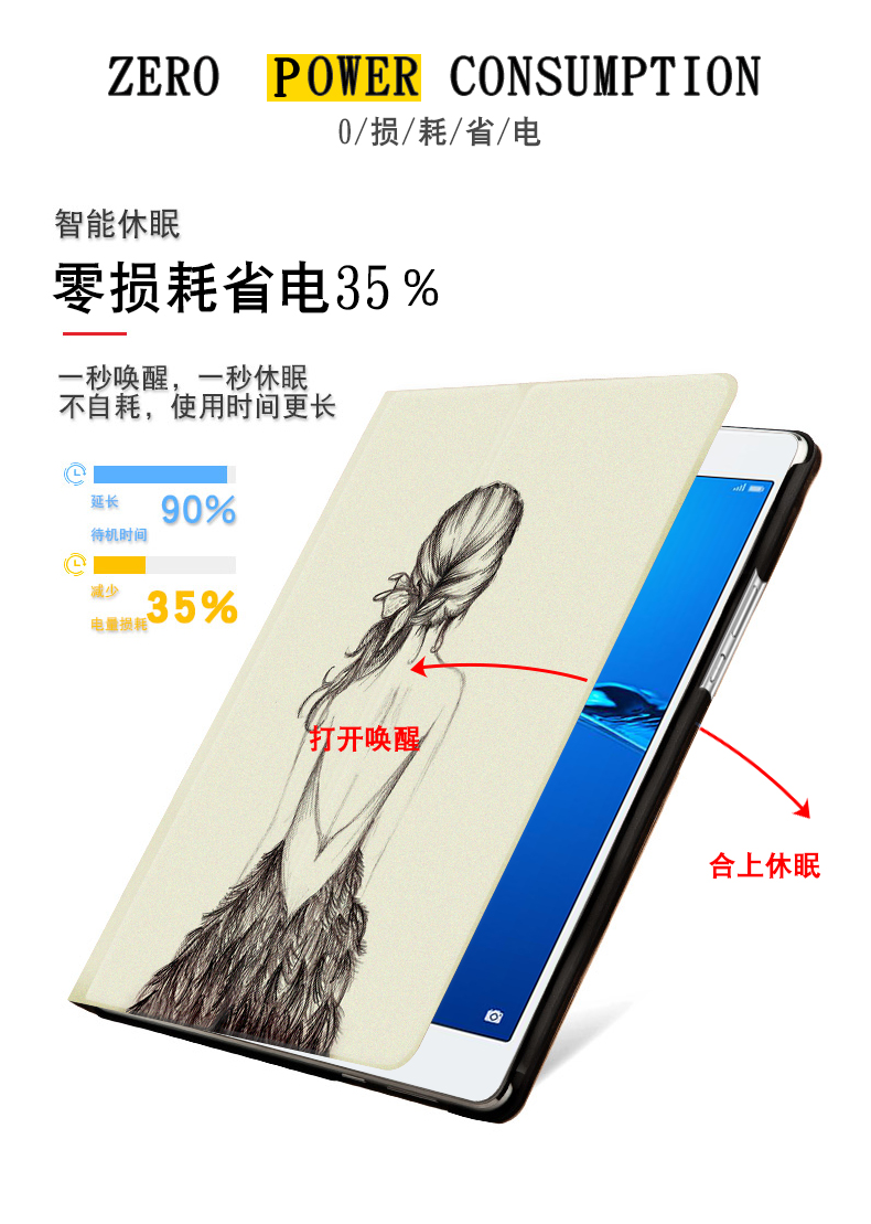 Phim ăn thép vận chuyển phiên bản trẻ Huawei M3 8 inch CPN-W09 tay áo bảo vệ bao da CPN-AL00 C5 tablet da bảo vệ tay áo MON-AL19B / MON-W19 quay của nhà ở - Phụ kiện máy tính bảng ốp lưng ipad air 2