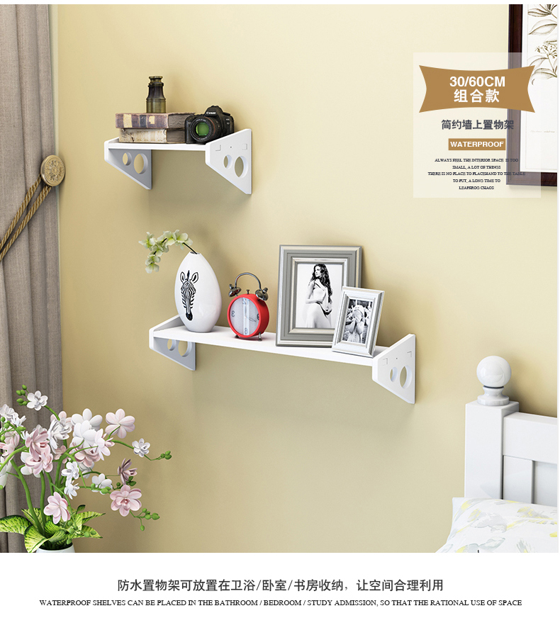 Miễn phí đục lỗ tường phòng khách TV tường trang trí đơn giản tủ sách vách ngăn lưu trữ giá - TV giá tivi samsung 55 inch