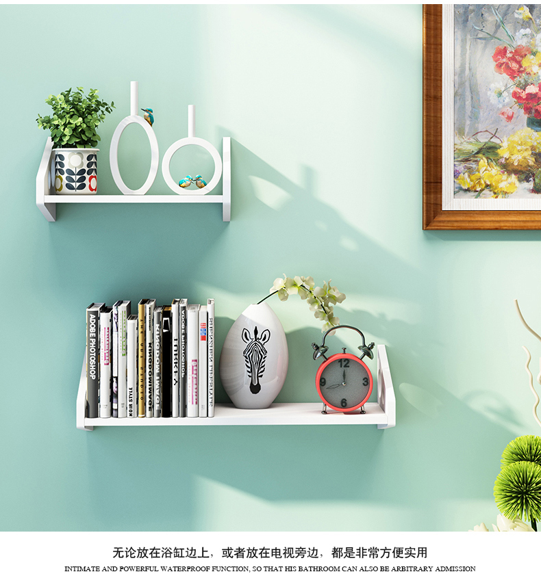 tivi samsung 55 Miễn phí đục lỗ tường phòng khách TV tường trang trí đơn giản tủ sách vách ngăn lưu trữ giá - TV tivi sony 55x7500h