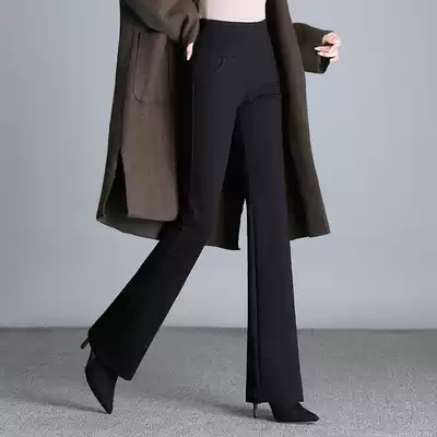 Mom pants autumn high waist trousers loose micro Bell pants middle-aged and elderly women's winter clothes large size middle-aged women's pants