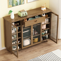 Household simple light luxury sideboard kitchen cupboard storage cabinet Chinese living room tea cabinet shelf modern and simple