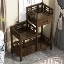 Living room shelf floor tea cabinet rack sideboard home partition bamboo storage shelf storage rack