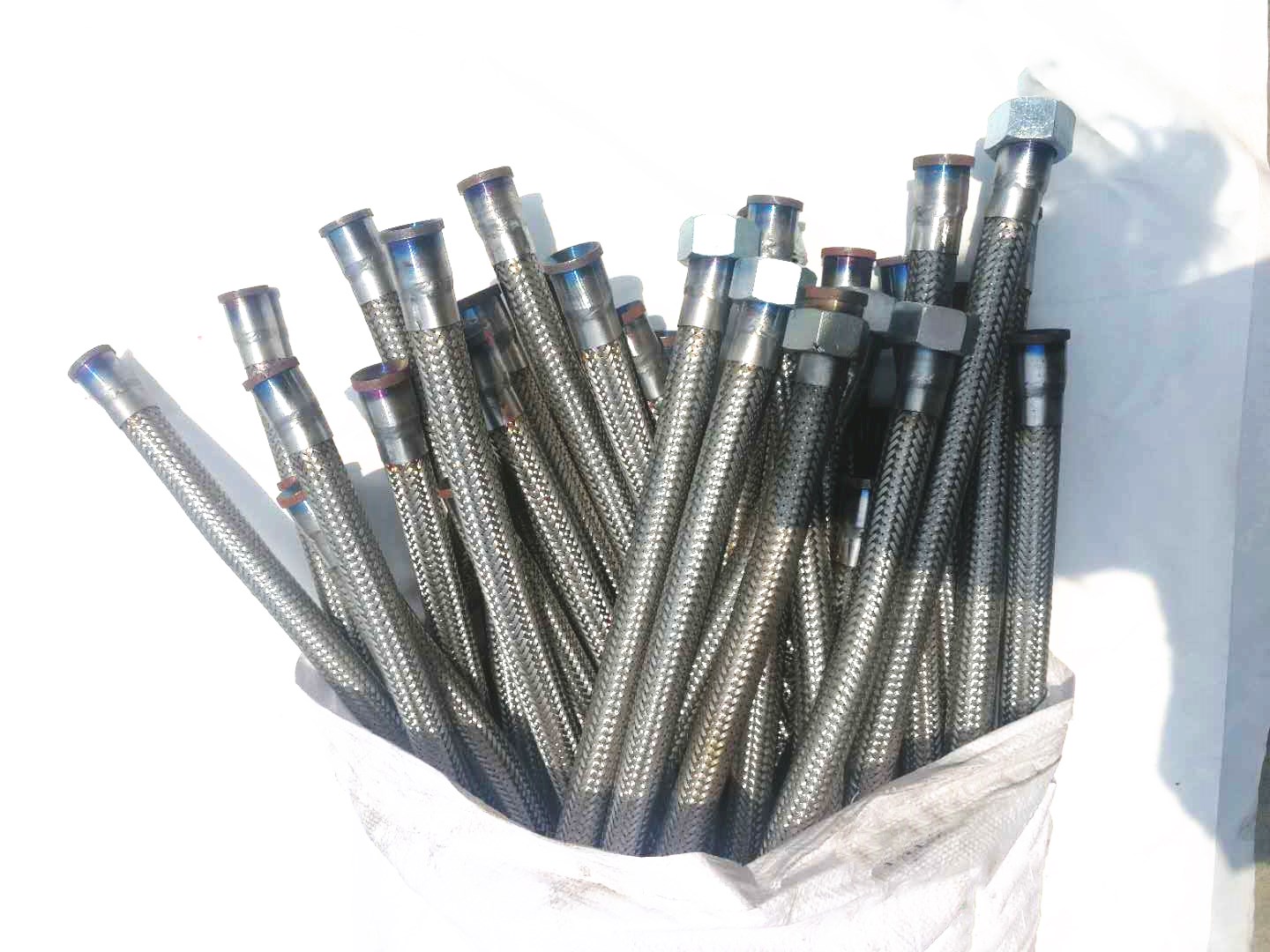 Metal hose air compressor connecting pipe air compressor accessories steel wire tube connected pipe corrugated pipe