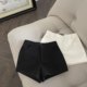 FASC homemade white suit shorts for women 2025 new high-waisted versatile slim fashion niche black hot pants