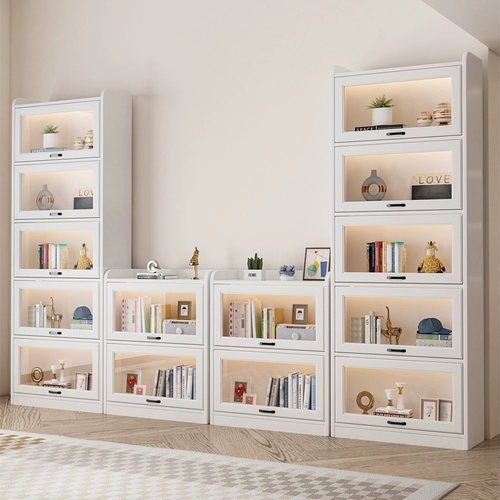 Современный и минималистичный книжный шкаф, стеклянная книжная полка, система хранения