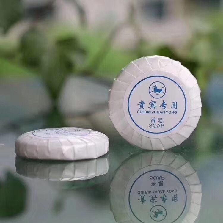 Hotel Guesthouse Disposable Items Small Soap Disposable Soap Sky Evasive Imported Round Small Soap