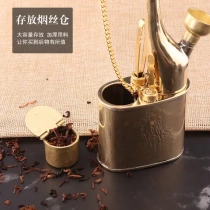 Spot hookah brass smoking set dual purpose hookah old portable hookah pipe hookah retro Forton