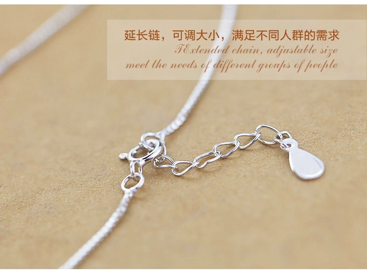 Thời trang s925 vòng tay chuông bạc vòng tay nữ cặp đôi Nhật Bản và Hàn Quốc phiên bản trang sức bạc chân sinh viên gửi quà