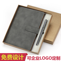 Business Notepad thick notebook A5 Notebook stationery creative practical diary book portable book subsidiary meeting notebook stationery custom logo hipster book custom cover