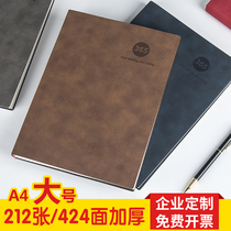 A4 plus thick creative notepad business notebook hipster creative notebook stationery line book custom logo work notepad stationery wholesale can be customized cover