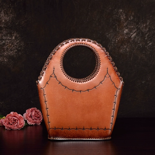 Кожаная дизайнерская ретро сумка на одно плечо, из натуральной кожи