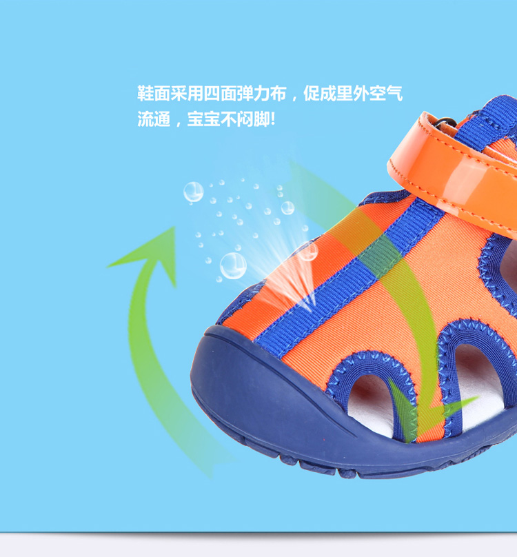 Sandales enfants en PU GOODBABY Baotou creux pour été - semelle autre - Ref 1051824 Image 8