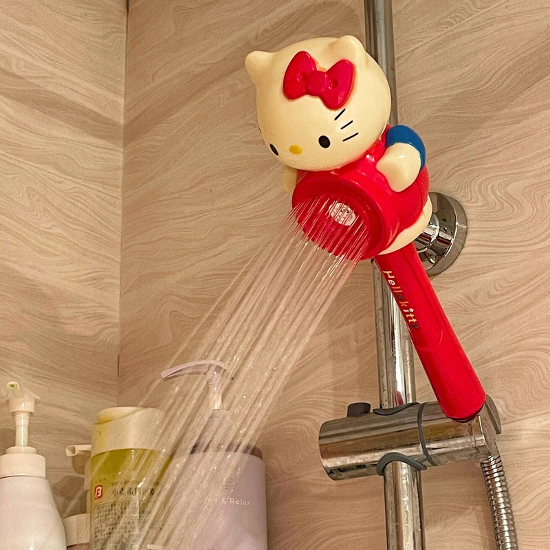 Cute Kt Shower Head Cartoon Girly Showerhead Hose High Aesthetic Fluffy Showerhead Bathroom Decor Cute Kt Shower Head Cartoon Girly Showerhead Hose High Aesthetic Fluffy Showerhead Bathroom Decor